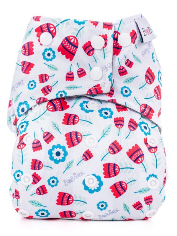 Kapsová AIO plienka Premium patentky - Tulipány