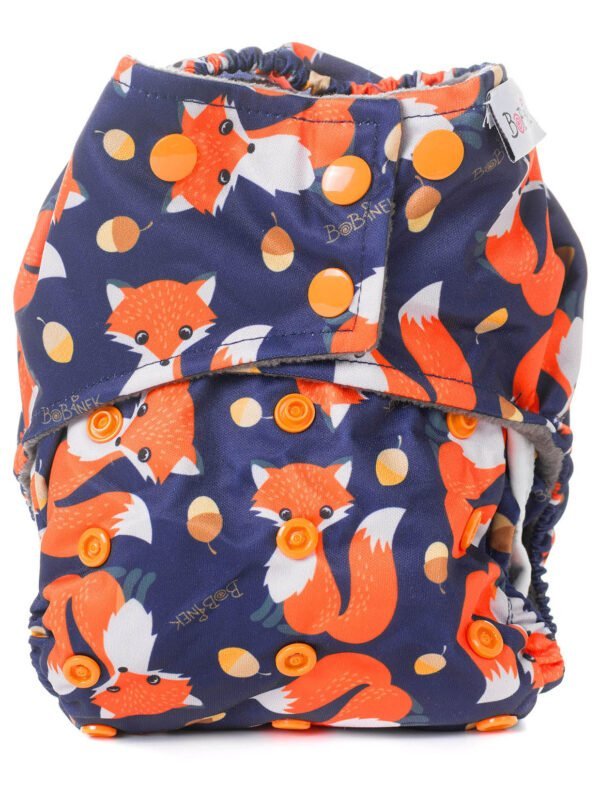 Kapsová AIO plienka Premium patentky - Líščí les