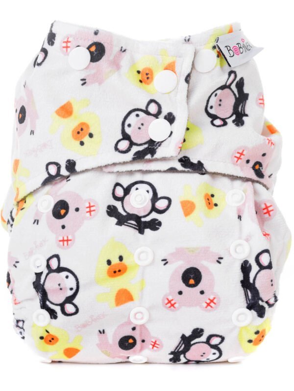 Kapsová extra jemná AIO plienka Premium patentky - Zvierátka