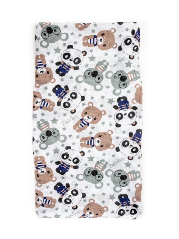 Bambusová
zavinovacie plena - Medvedík v tričku