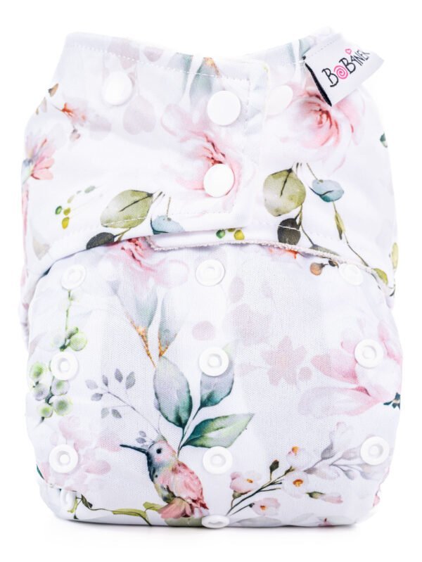 Kapsová AIO plienka Premium patentky - Kolibríky