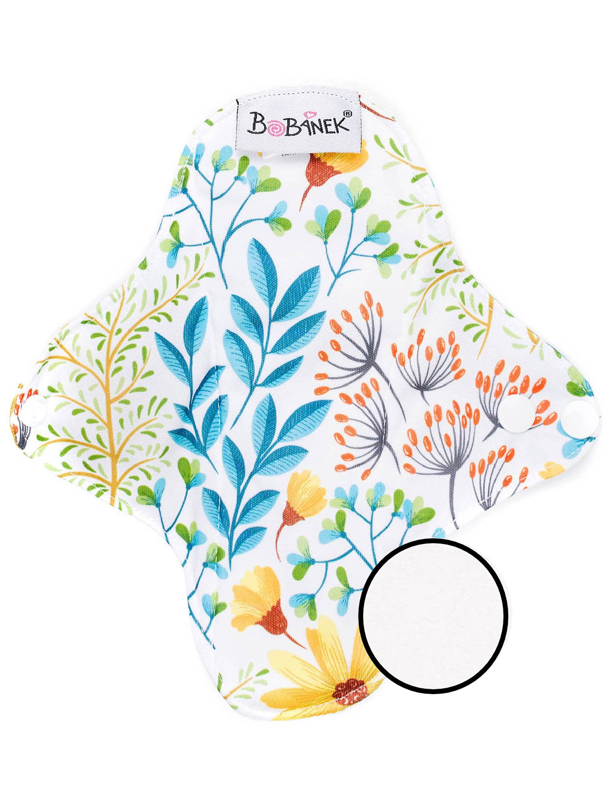 Bamboo cloth intimate pad – Meadow Flowers 1 Bamboo cloth intimate pad – Meadow Flowers