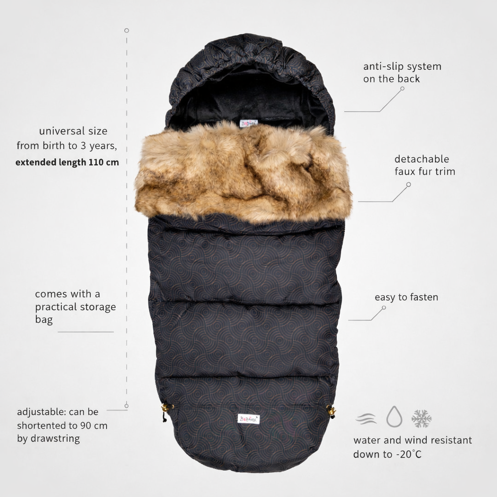 Footmuff – Black Rings 11 fusak cerny